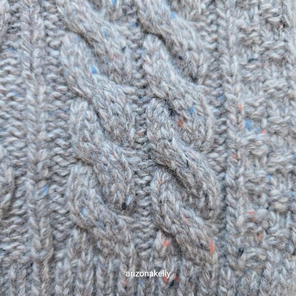 NWOT Barbour Thick Cable Knit Tweedy Donegal-style Wool Blend Scarf - Picture 10 of 15